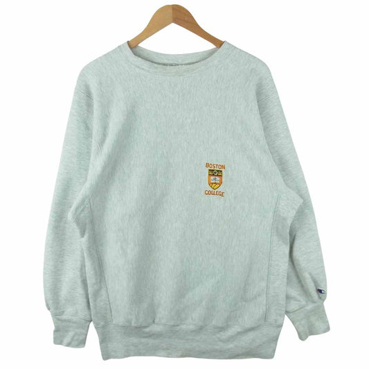 Champion チャンピオン 90s BOSTON COLLEGE リバースウィーブ スウェット グレー系 XL【中古】