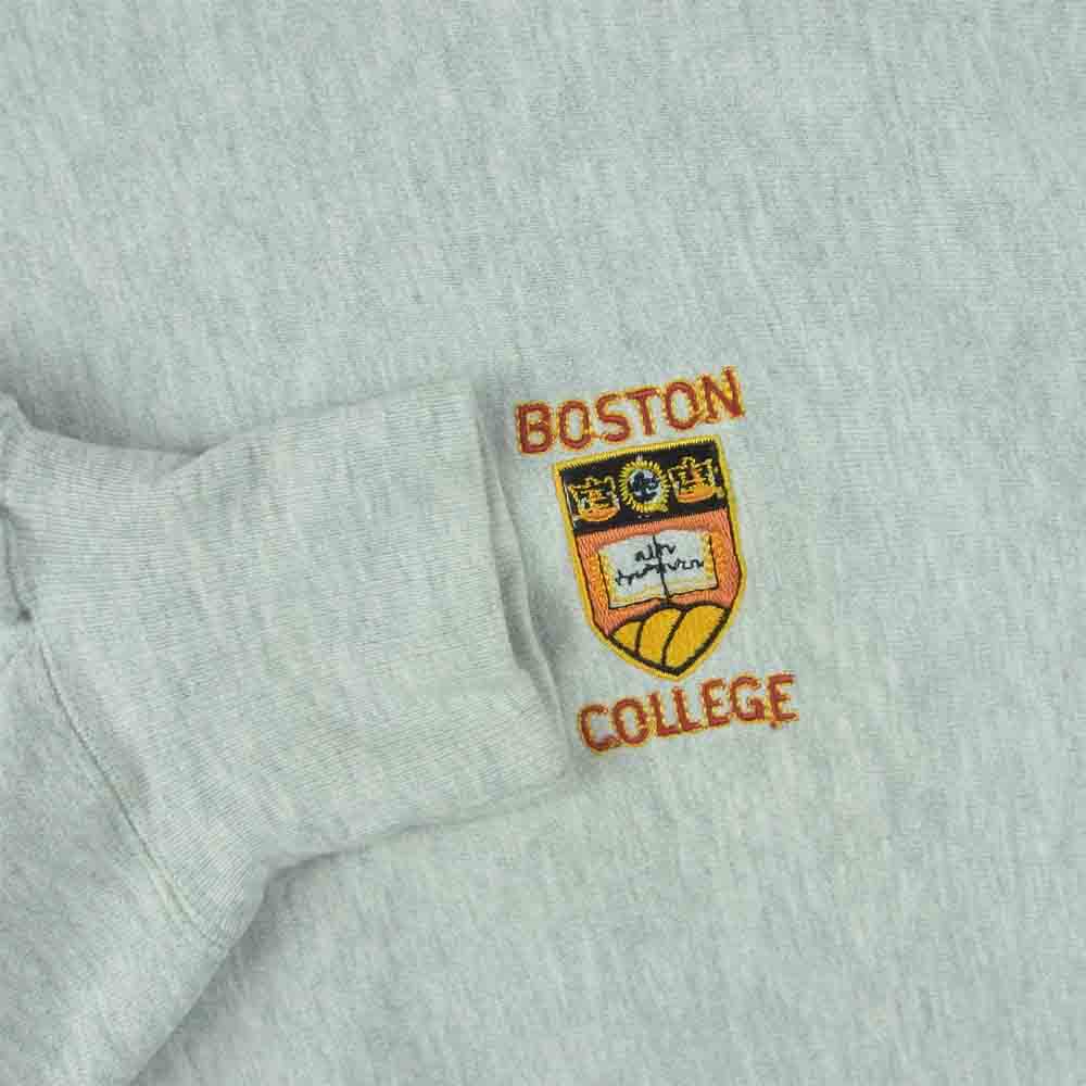 Champion チャンピオン 90s BOSTON COLLEGE リバースウィーブ スウェット グレー系 XL【中古】