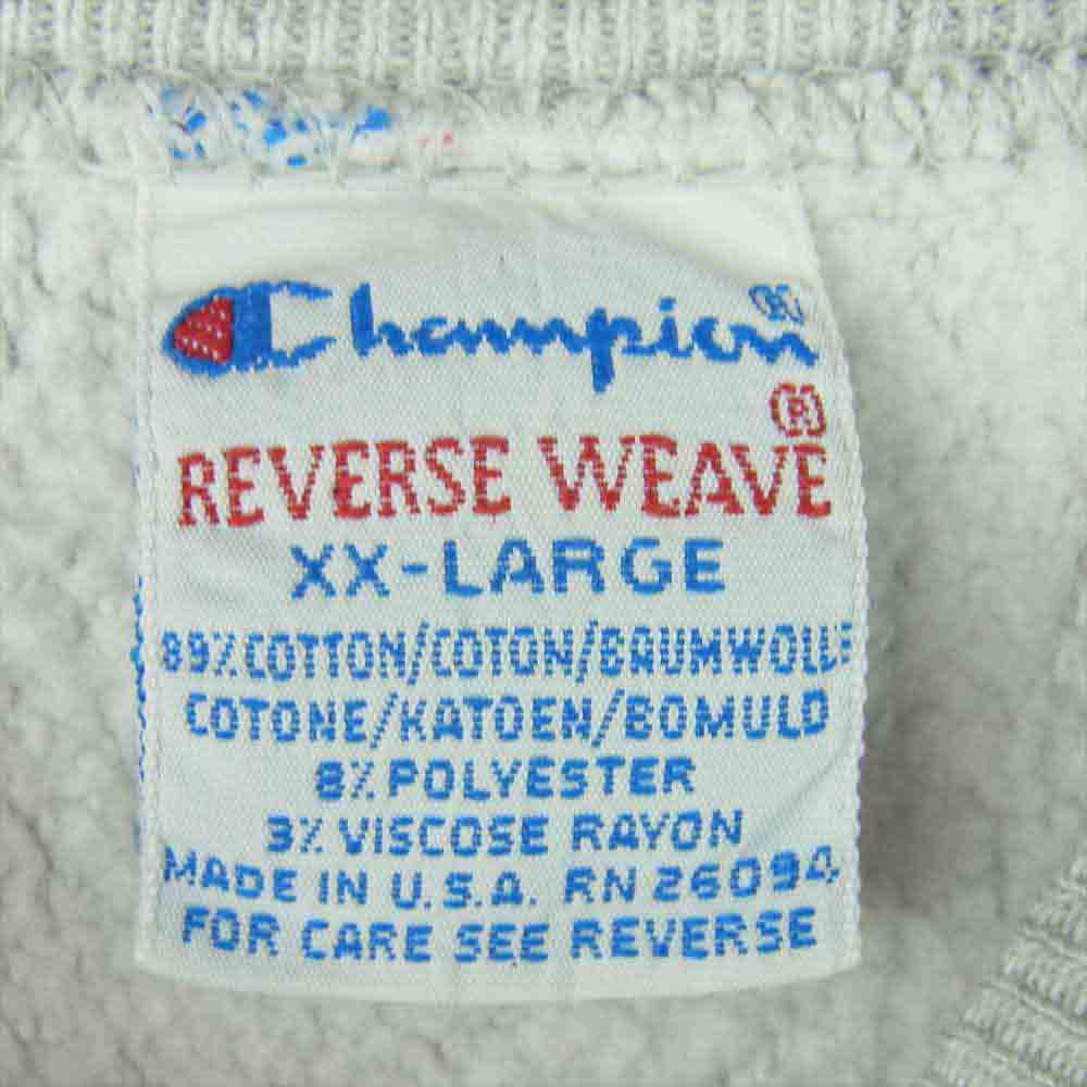Champion チャンピオン 90s SOUTH CAROLINA リバースウィーブ スウェット グレー系 XXL【中古】