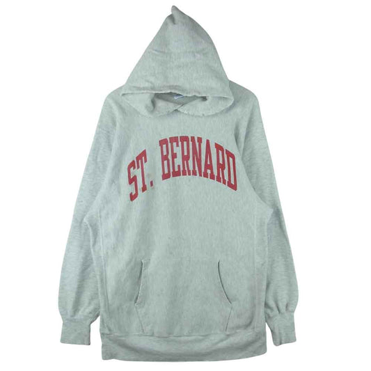 Champion チャンピオン 90s ST.BERNARD リバースウィーブ フーディー グレー系 XXL【中古】