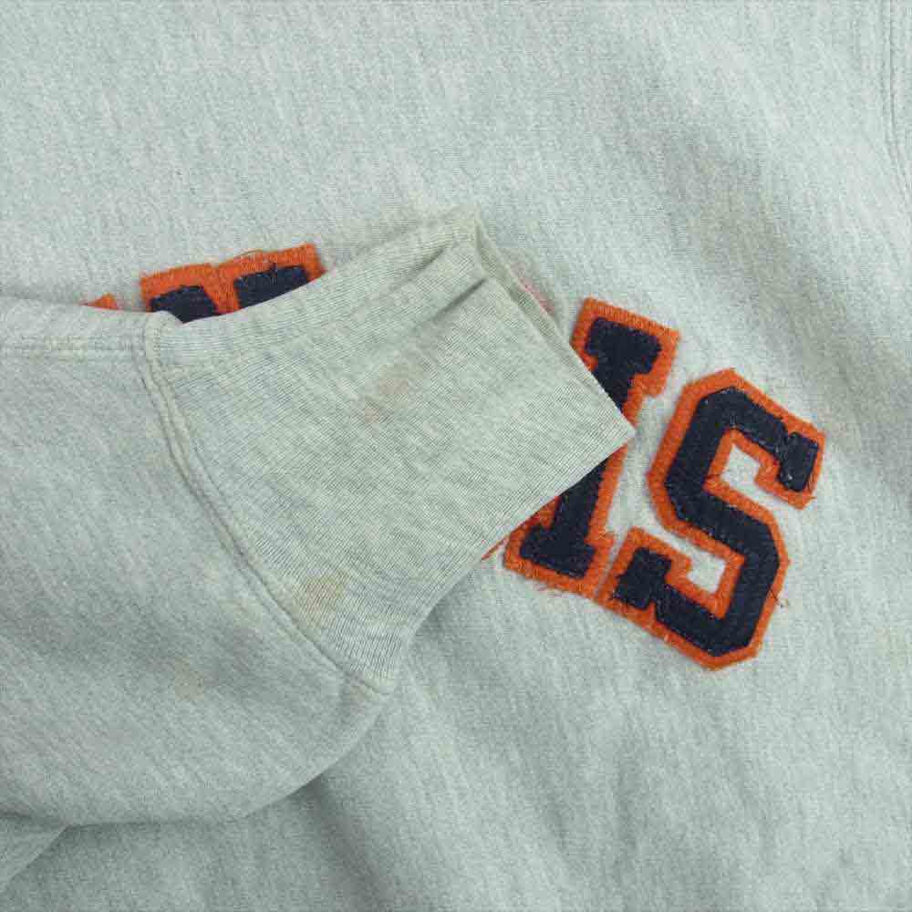 Champion チャンピオン 90s ILLINOIS リバースウィーブ スウェット グレー系 XXL【中古】