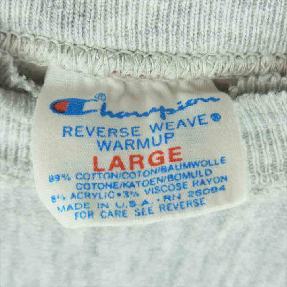 Champion チャンピオン 80s トリコタグ NOTRE DAME リバースウィーブ スウェット グレー系 L【中古】