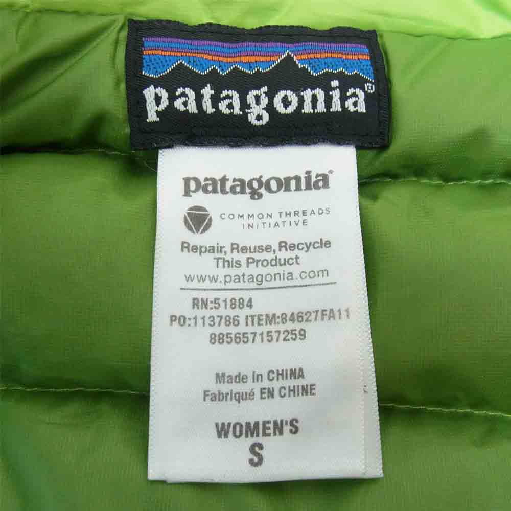 patagonia パタゴニア 84627 DOWN SWEATER VEST ダウン セーター ベスト グリーン系 S【中古】