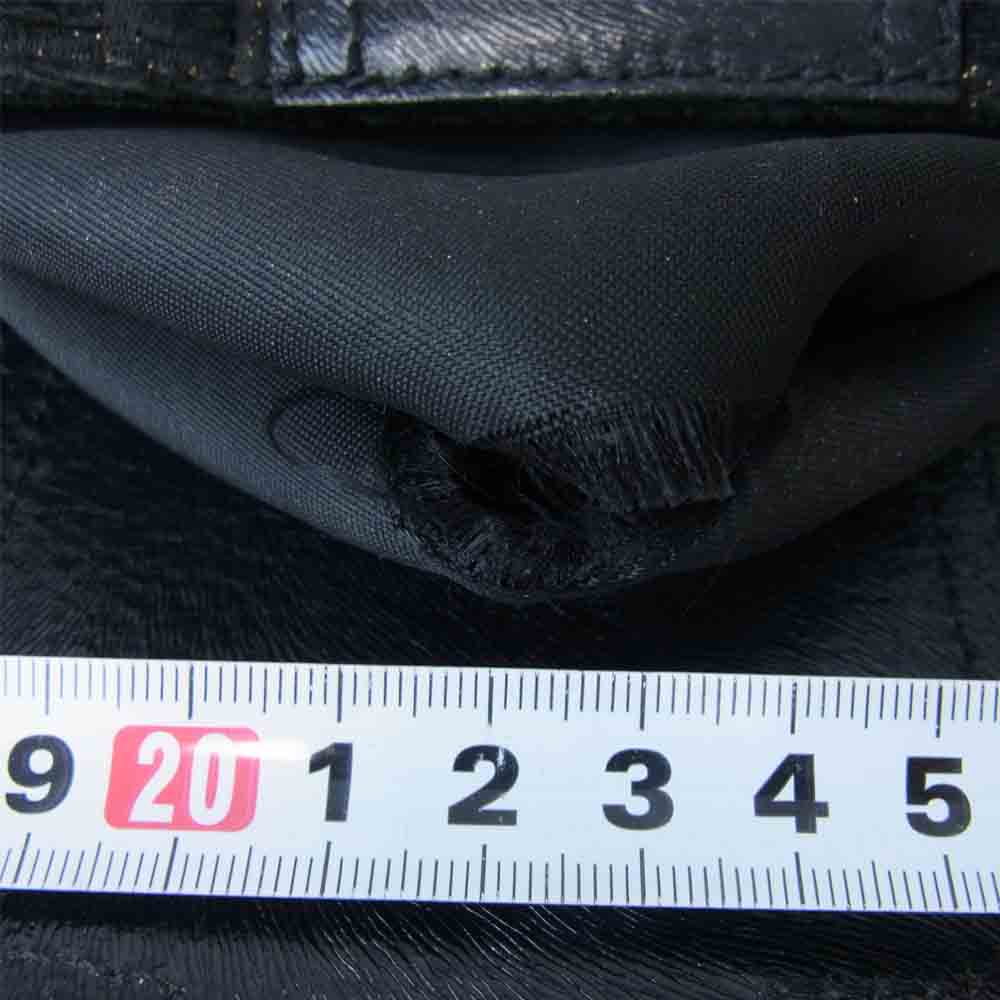 FENDI フェンディ ズッカ ロゴ トートバッグ レザー バッグ ブラック系【中古】