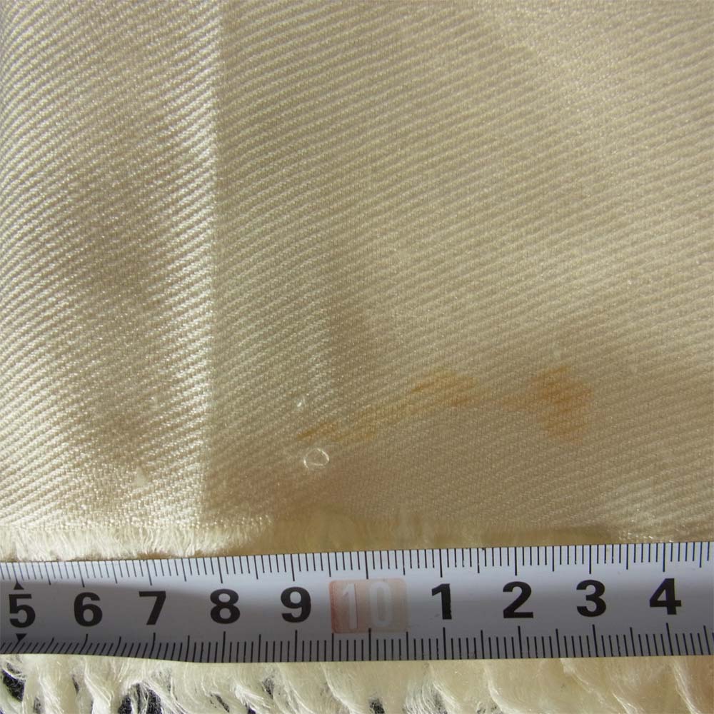 LOUIS VUITTON ルイ・ヴィトン シルク モノグラム 大判 ストール ショール ホワイト オフホワイト系【中古】