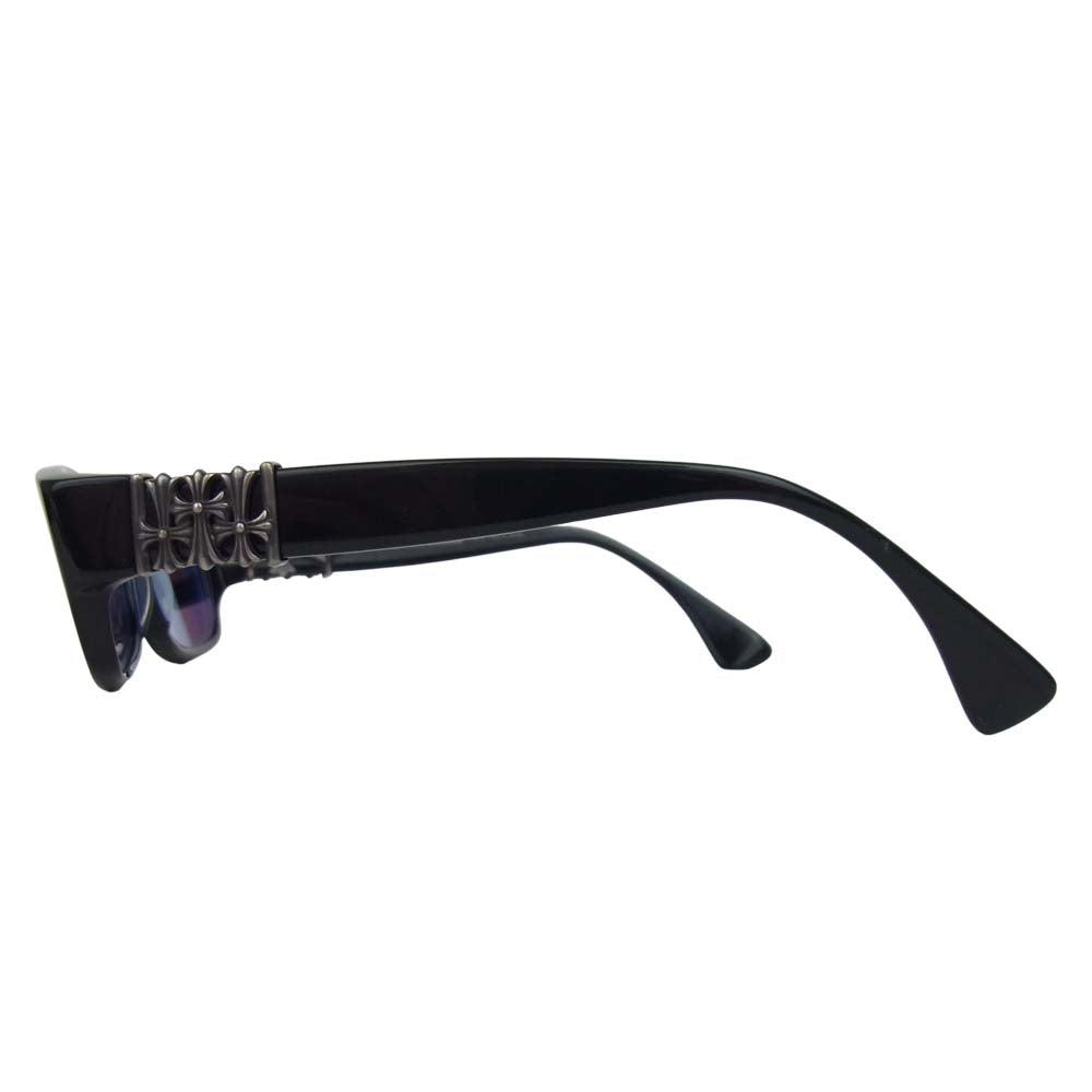CHROME HEARTS クロムハーツ（原本無） BELOW ME セメタリークロス メガネ 度入り  サングラス ブラック系 57□16-143【中古】