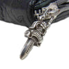 CHROME HEARTS クロムハーツ（原本無） REC F ZIP セメタリーキルテッド クロス レザーウォレット ブラック系【中古】