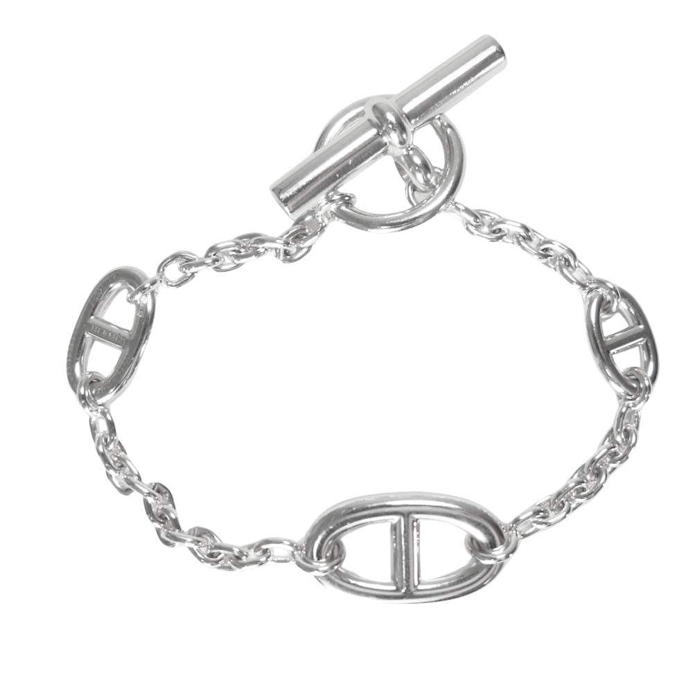 HERMES エルメス シェーヌダンクル ファランドール ブレスレット LG Ag925 シルバー【中古】
