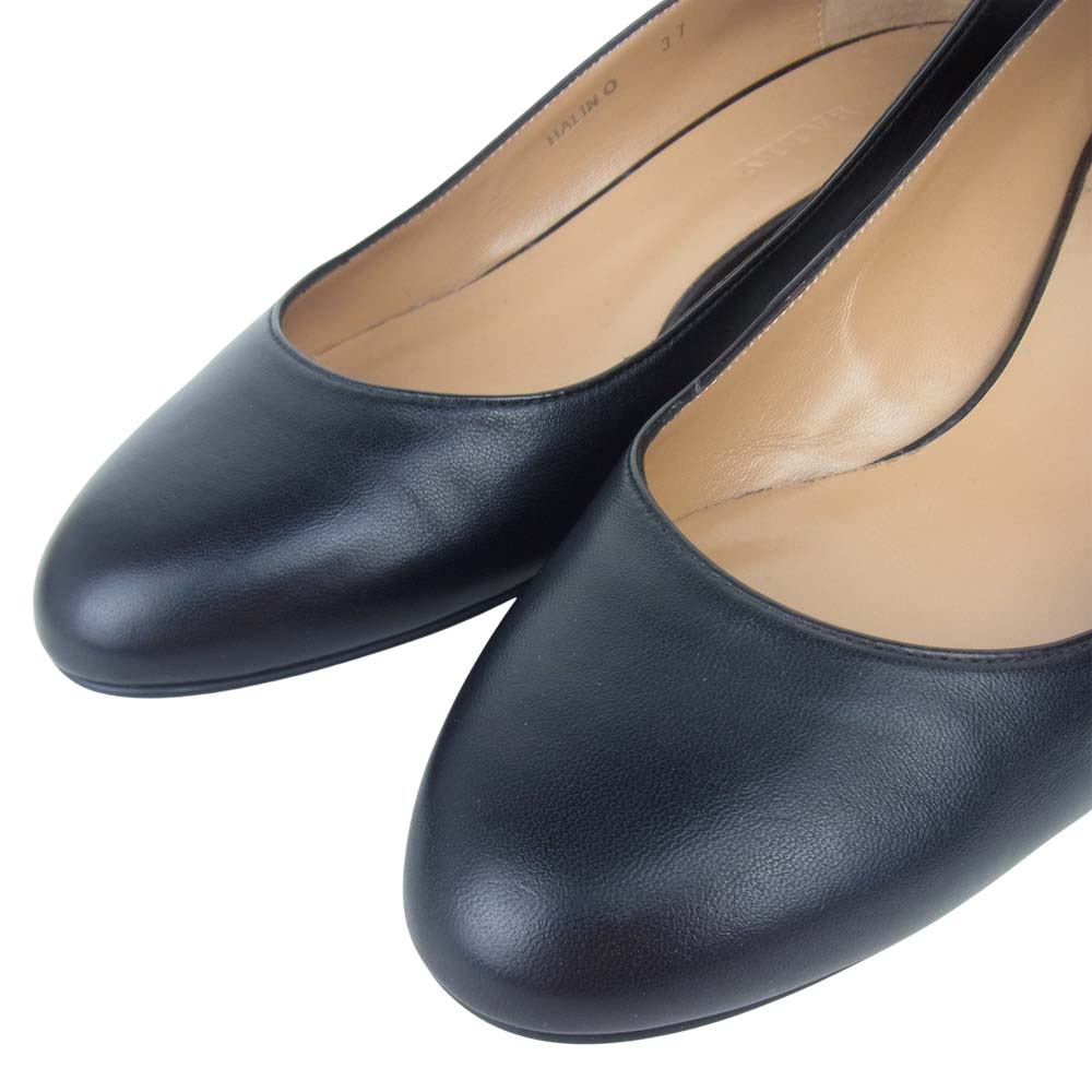 BALLY バリー 国内正規品 HALIN.O/00 ラムナッパレザー ヒールシューズ ブラック系 37【美品】【中古】