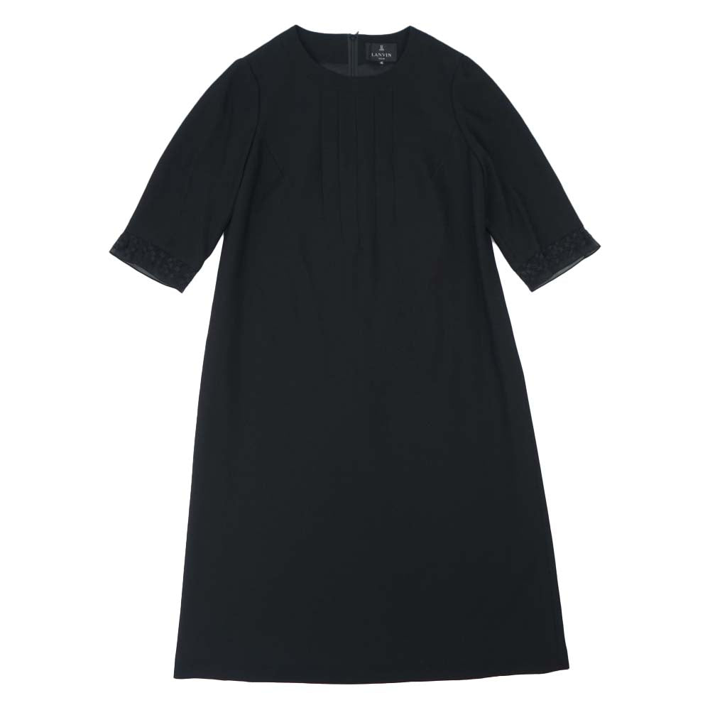 LANVIN ランバン NOIR ノワール ブラックフォーマル ジャケット ワンピース セットアップ ブラック系 42【中古】