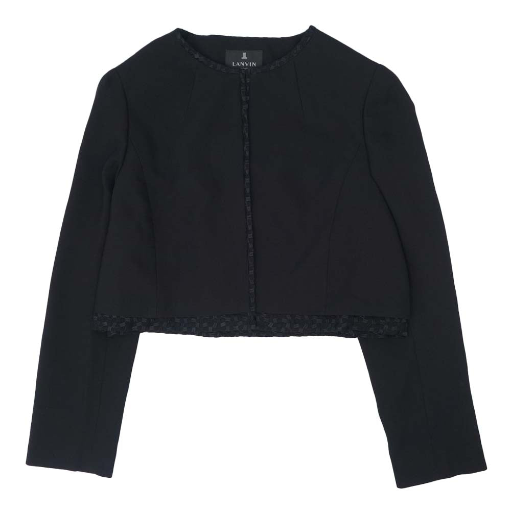 LANVIN ランバン NOIR ノワール ブラックフォーマル ジャケット ワンピース セットアップ ブラック系 42【中古】