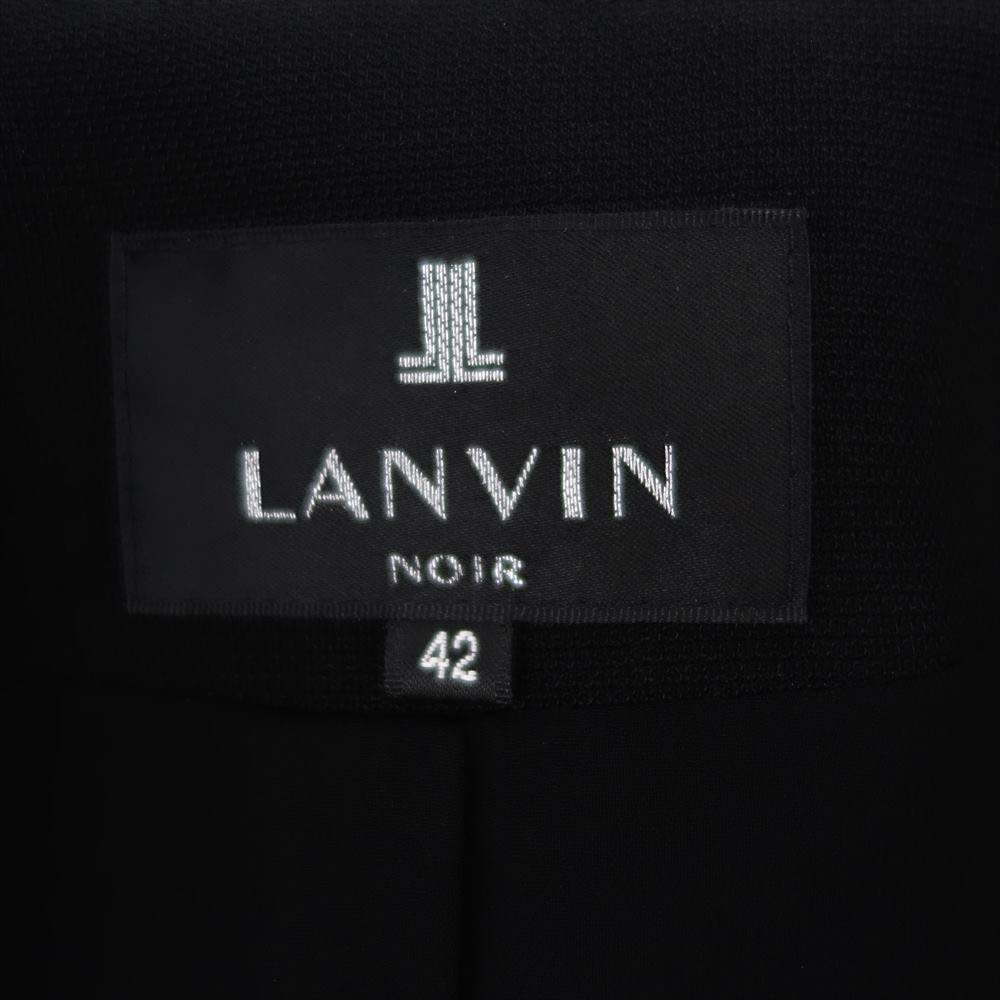 LANVIN ランバン NOIR ノワール ブラックフォーマル ジャケット ワンピース セットアップ ブラック系 42【中古】