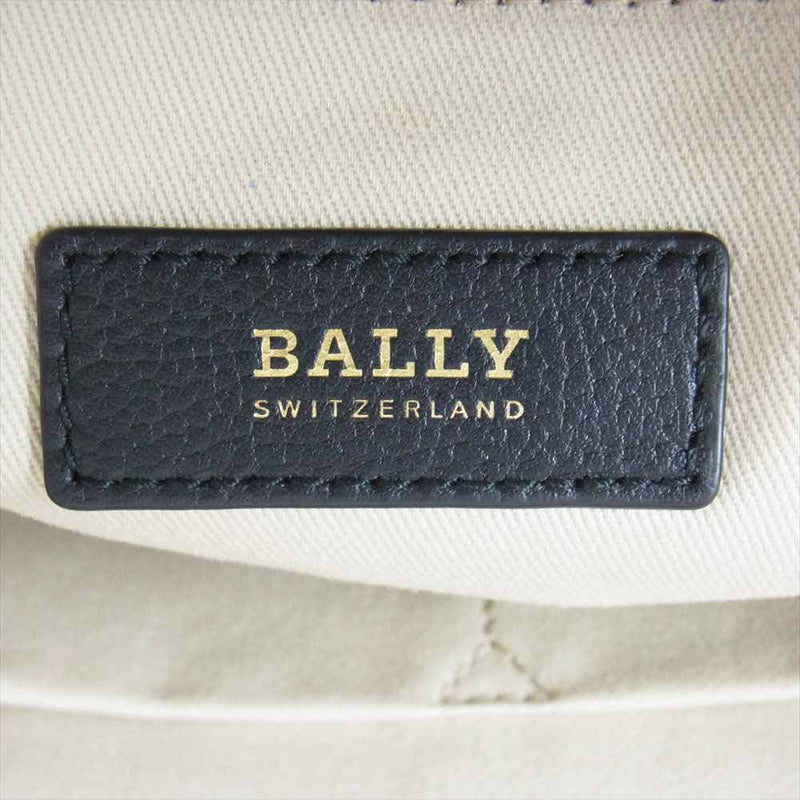 BALLY バリー 国内正規品 CALIBRI.0/759 レザー トートバッグ ブラック系【中古】