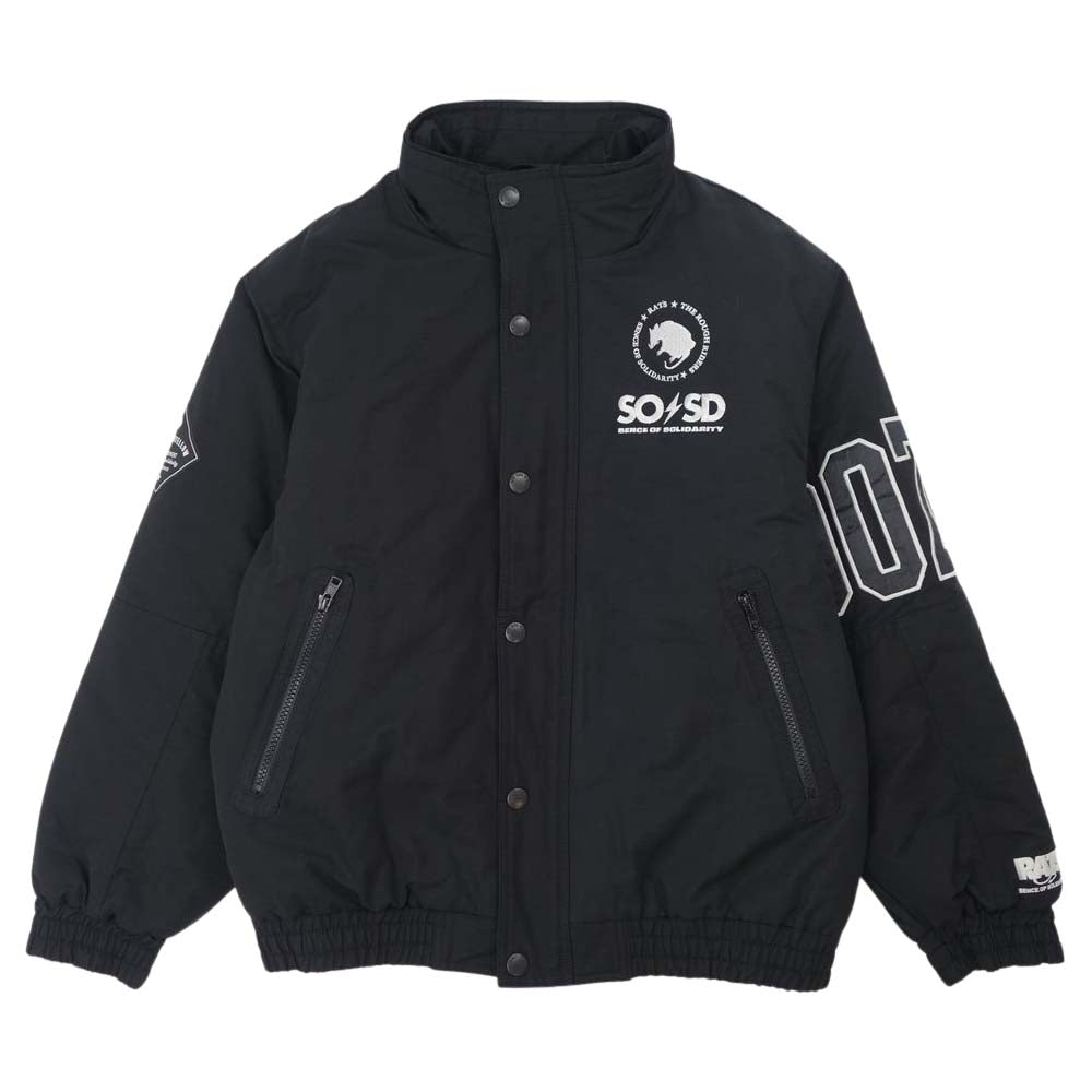 RATS ラッツ 19AW 19'RJ-1005 TRACK JKT トラック ジャケット ジップアップ ブラック系 S【美品】【中古】