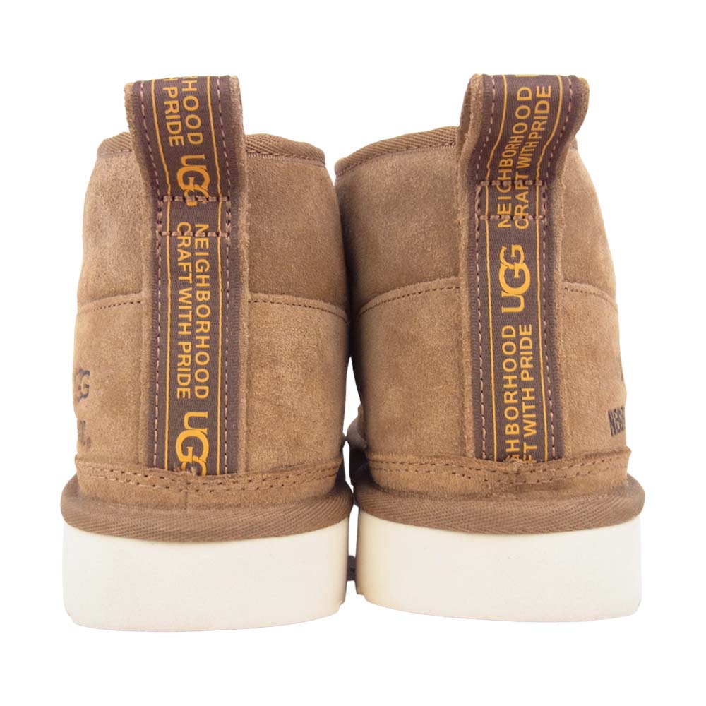 UGG アグ 1112611 × NEIGHBORHOOD NHUG.NEUMEL / CL-BOOTS ニューメル ブーツ ブラウン系 26cm【美品】【中古】