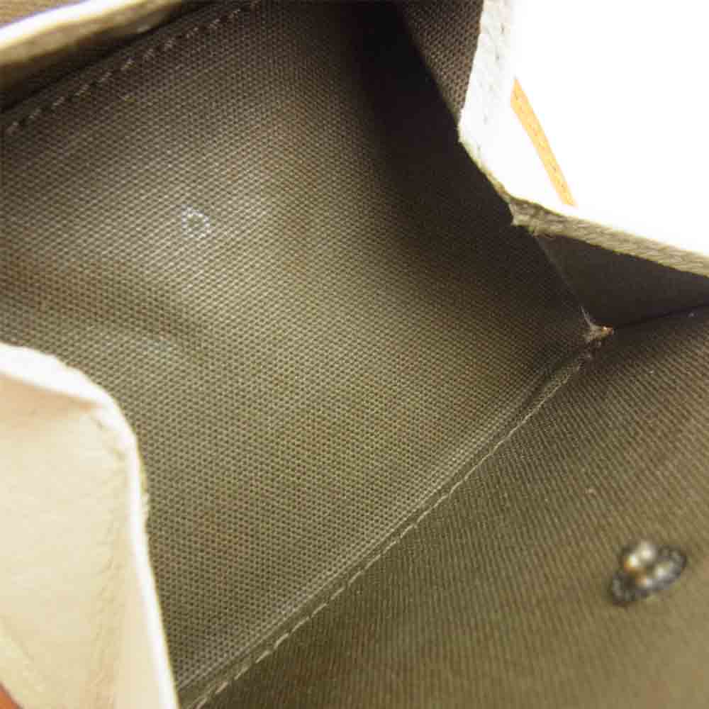 エムピウ millefoglie ミッレフォッリエ  ミニ 二つ折り財布 ナポリ ライトブラウン系【中古】