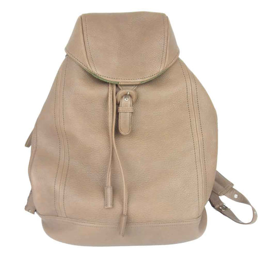 土屋鞄製造所 トーンオイル ヌメソフト クリスマス限定色 バックパック ベージュ系【中古】