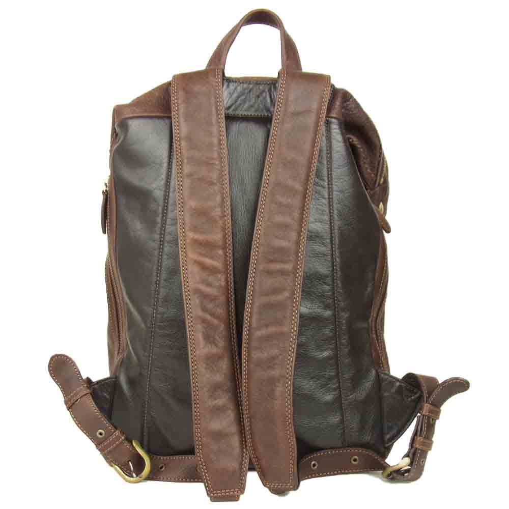 土屋鞄製造所 トーンオイルヌメ ミディアムソフト バックパック ブラウン系【中古】