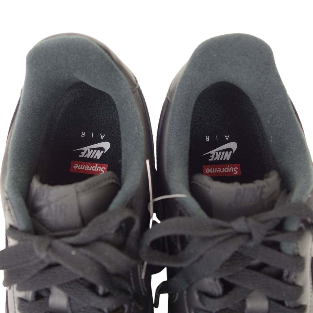 Supreme シュプリーム 20SS CU9225-100 × ナイキ Nike 国内正規品 AIR FORCE 1 LOW Black エアフォース 1 ロウ スニーカー ブラック系 27.0cm【新古品】【未使用】【中古】