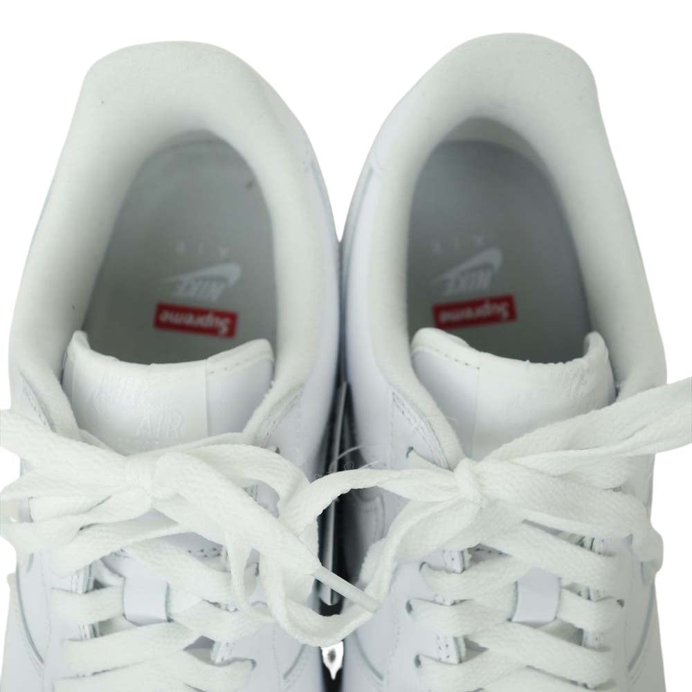 Supreme シュプリーム 20SS CU9225-100 × ナイキ Nike 国内正規品 AIR FORCE 1 LOW White エアフォース 1 ロウ スニーカー ホワイト系 27cm【新古品】【未使用】【中古】