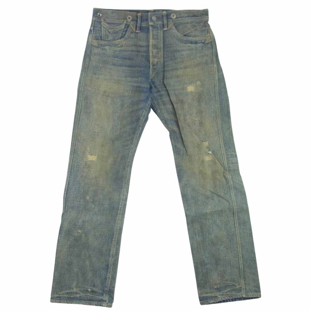 RRL ダブルアールエル シンチバック 加工 デニム インディゴブルー系 28【中古】