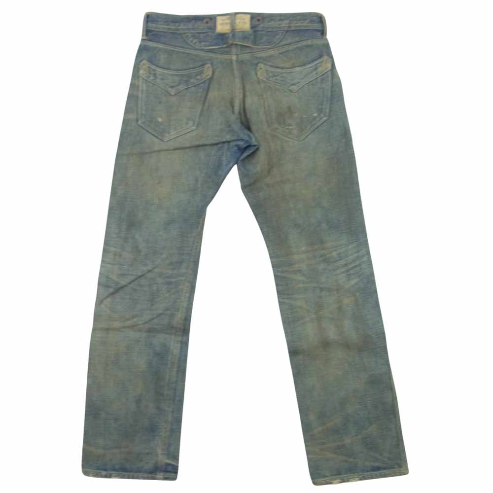 RRL ダブルアールエル シンチバック 加工 デニム インディゴブルー系 28【中古】