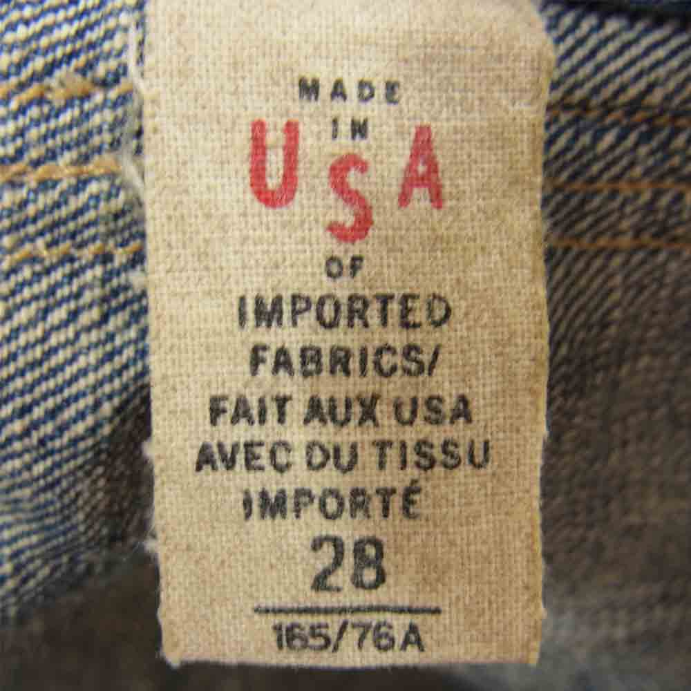 RRL ダブルアールエル シンチバック 加工 デニム インディゴブルー系 28【中古】