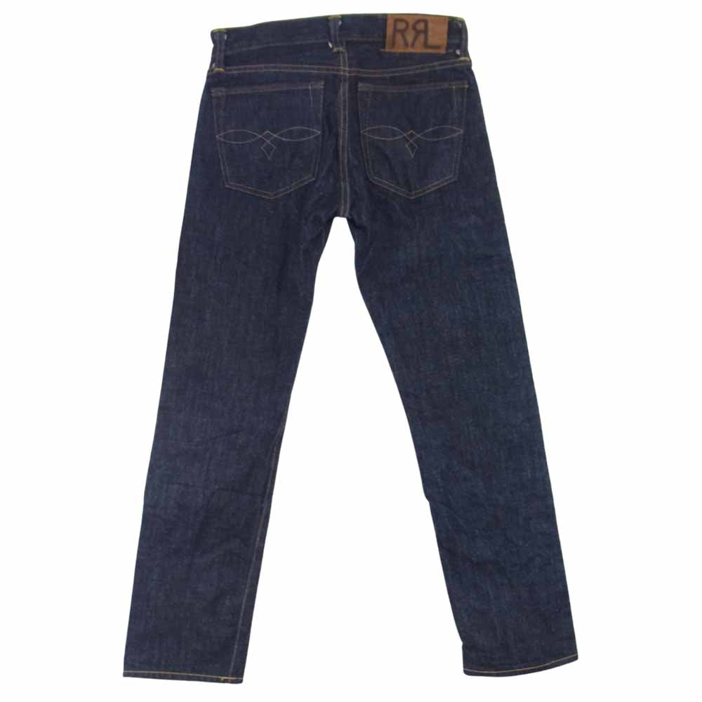 RRL ダブルアールエル リジット 革パッチ デニム インディゴブルー系 28【中古】