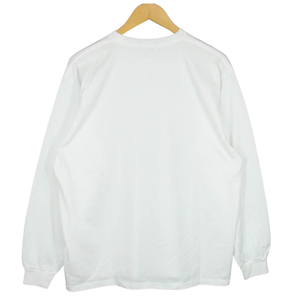 AURALEE オーラリー 20SS A20SP01GT LUSTER PLAITING L/S TEE ラスター プレーティング ロングスリーブ 長袖 Tシャツ ホワイト系 4【美品】【中古】