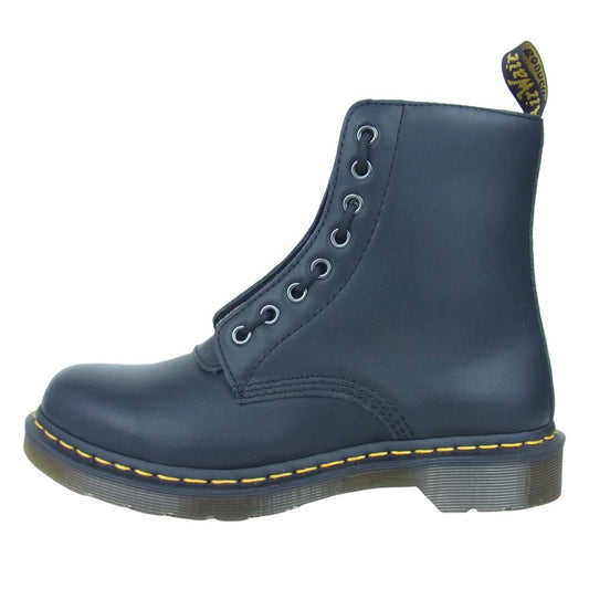 Dr.Martens ドクターマーチン 23863001 1460 PASCAL FRNT ZIP パスカル フロント ジップ 8ホール ブーツ ブラック系 UK 7【新古品】【未使用】【中古】