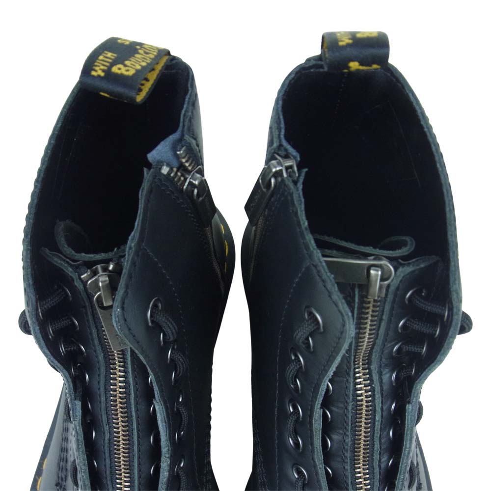 Dr.Martens ドクターマーチン 23863001 1460 PASCAL FRNT ZIP パスカル フロント ジップ 8ホール ブーツ ブラック系 UK 7【新古品】【未使用】【中古】