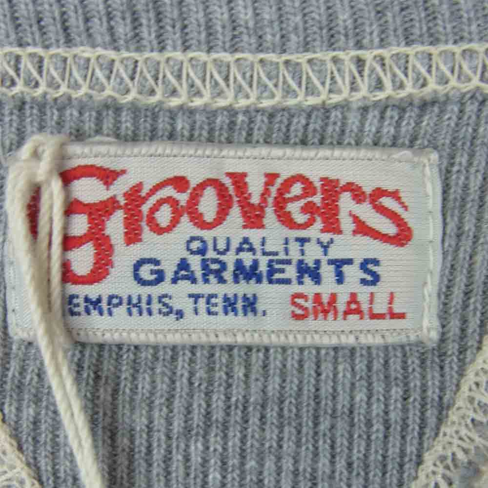 groovers グルーヴァーズ 3110500-16 ロゴ プリント クルーネック 両V スウェット グレー系 S【美品】【中古】
