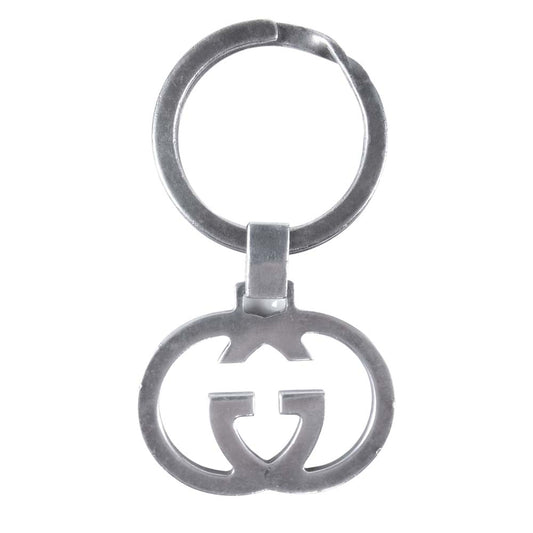 GUCCI グッチ ロッキングG モチーフ ロゴ チャーム リング キーホルダー 925 シルバー系【中古】