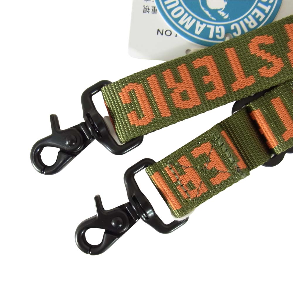 HYSTERIC GLAMOUR ヒステリックグラマー 02213QG05 ロゴジャガード ショルダー ストラップ グリーン系【新古品】【未使用】【中古】