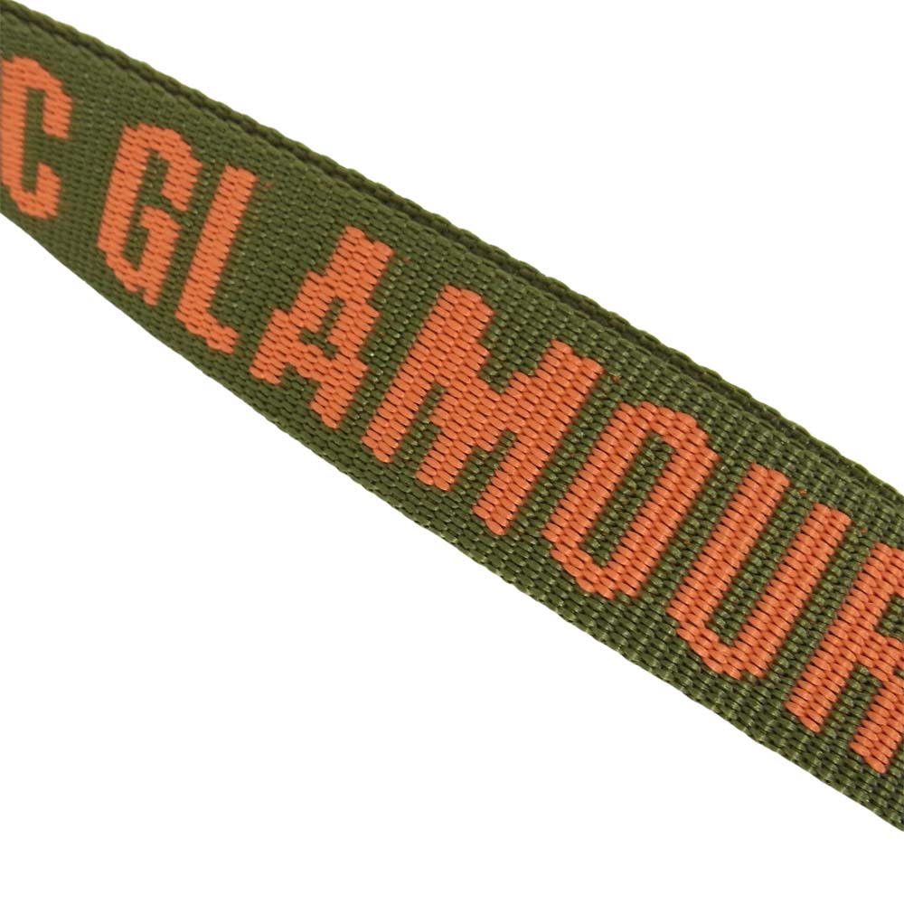 HYSTERIC GLAMOUR ヒステリックグラマー 02213QG05 ロゴジャガード ショルダー ストラップ グリーン系【新古品】【未使用】【中古】