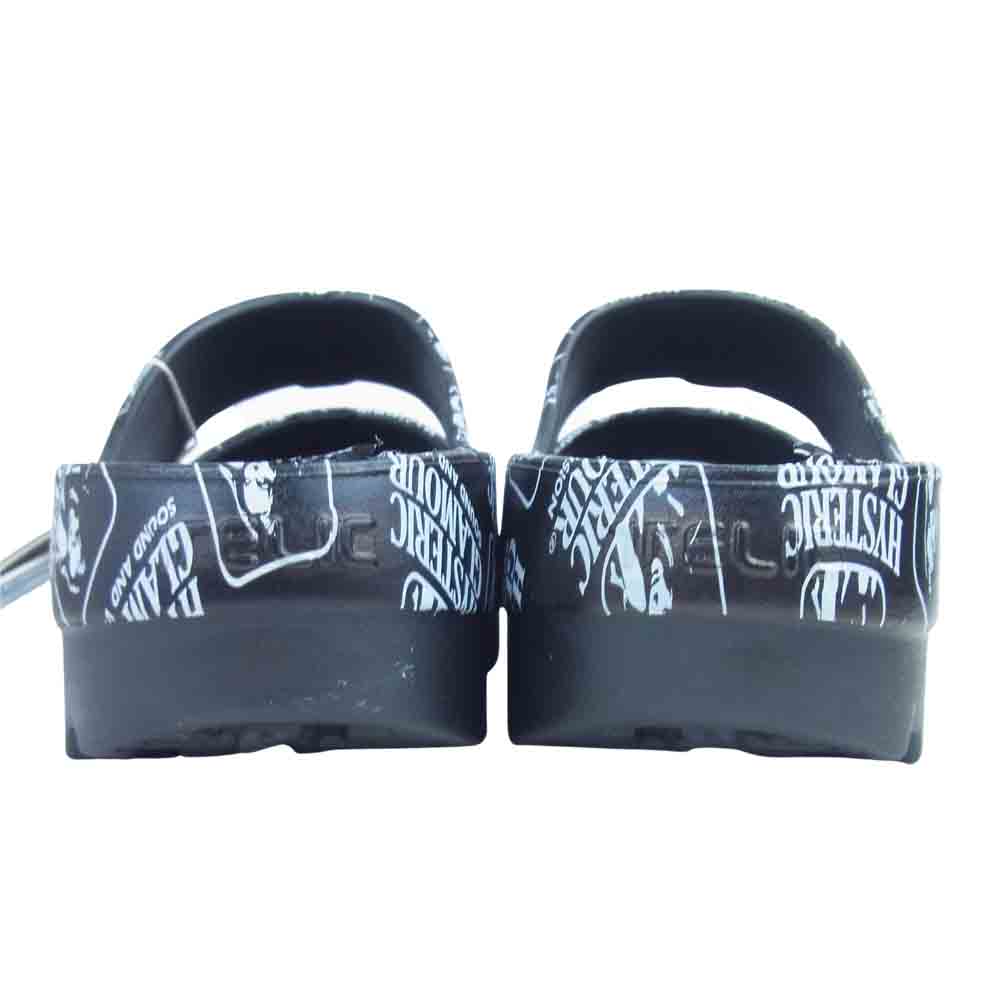 HYSTERIC GLAMOUR ヒステリックグラマー 02212QS01 TELIC/W-STRAP  リカバリー サンダル ブラック系 27cm【新古品】【未使用】【中古】