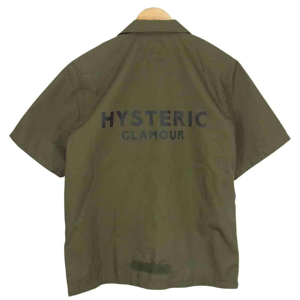 HYSTERIC GLAMOUR ヒステリックグラマー 02211AH12 ArkAir ユーティリティ シャツ カーキ系 M【中古】