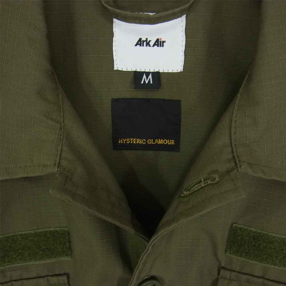 HYSTERIC GLAMOUR ヒステリックグラマー 02211AH12 ArkAir ユーティリティ シャツ カーキ系 M【中古】