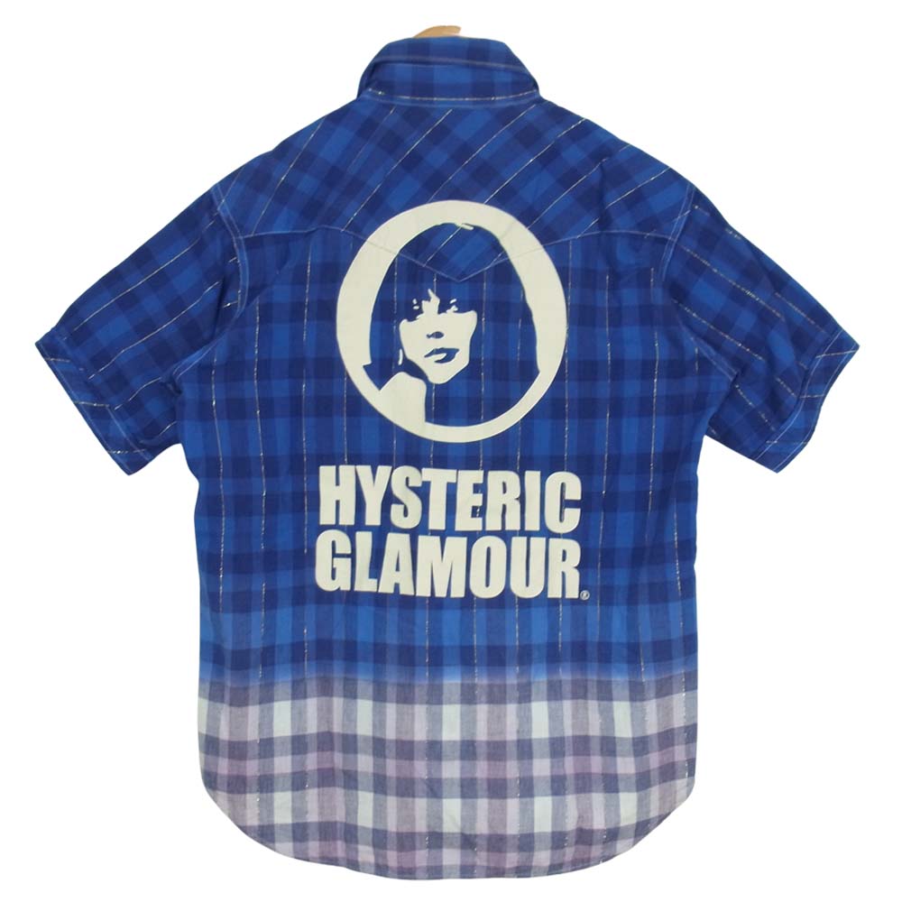 HYSTERIC GLAMOUR ヒステリックグラマー 21SS 02211AH17 HYSTERIC GIRL グラデーション ウエスタン シャツ マルチカラー系 L【新古品】【未使用】【中古】