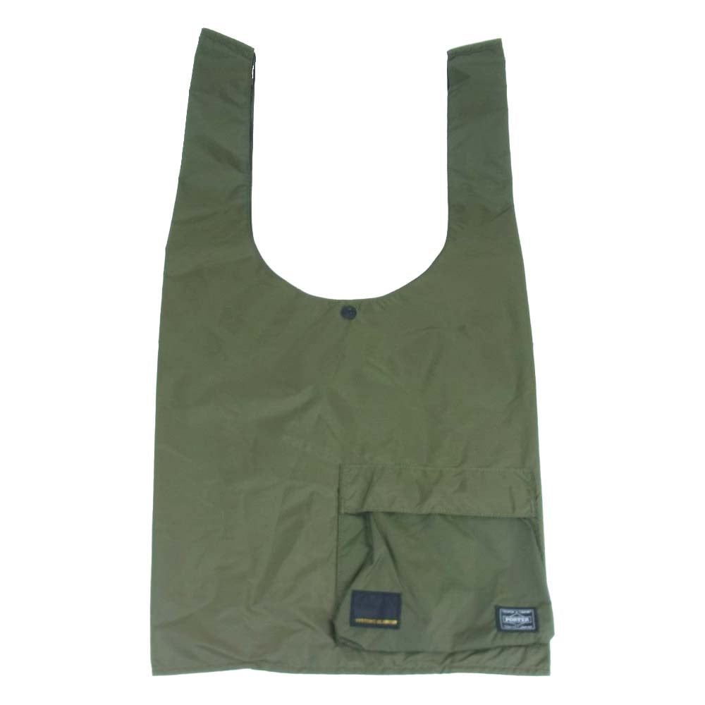 HYSTERIC GLAMOUR ヒステリックグラマー 02213QB07 PORTER ポーター パッカブル GROCERY BAG M バッグ カーキ系【新古品】【未使用】【中古】