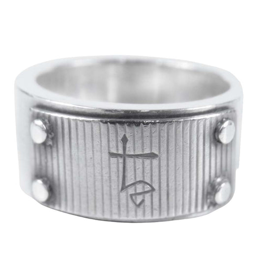 GARNI ガルニ プレート リング 指輪 シルバー系 18～19号程度【中古】