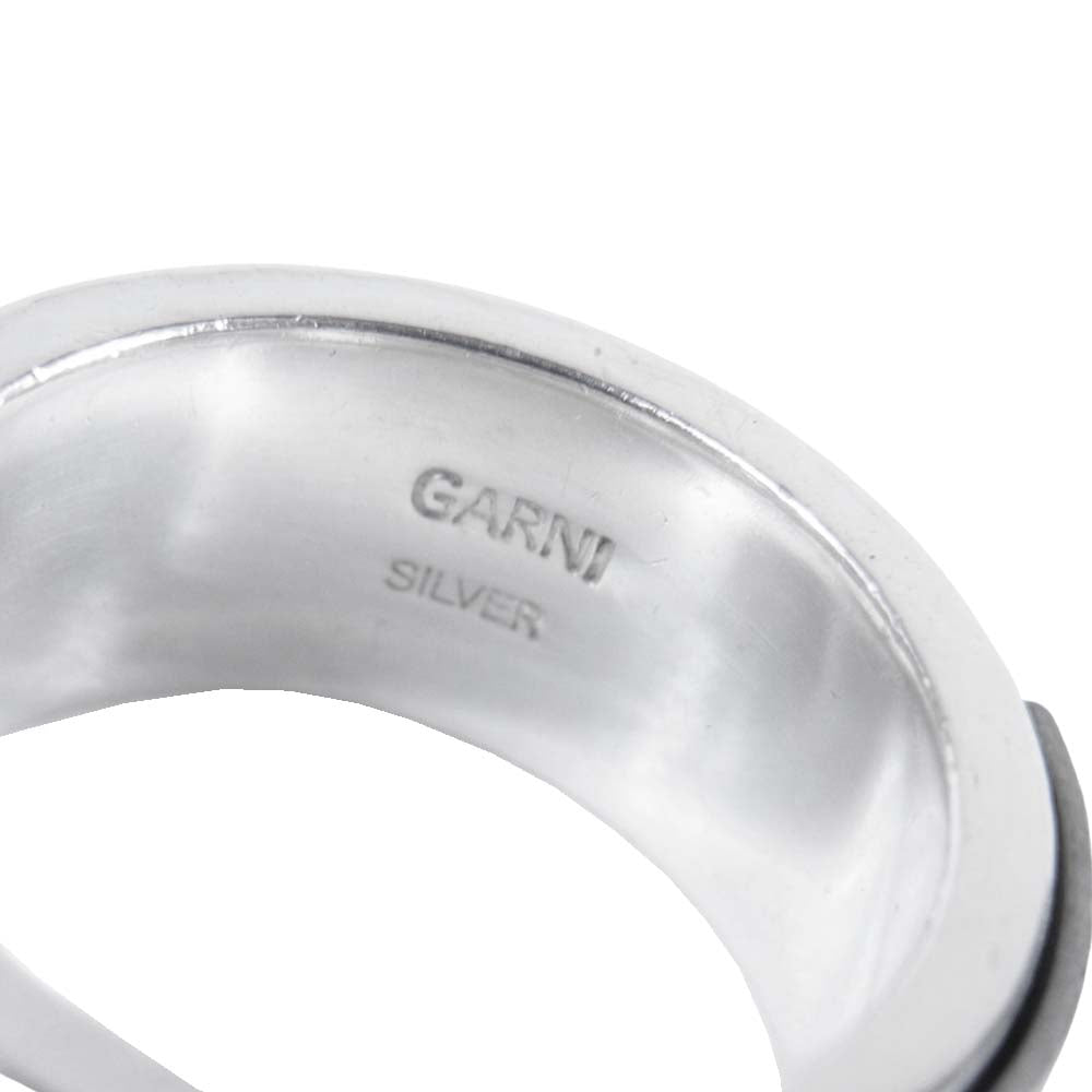 GARNI ガルニ プレート リング 指輪 シルバー系 18～19号程度【中古】