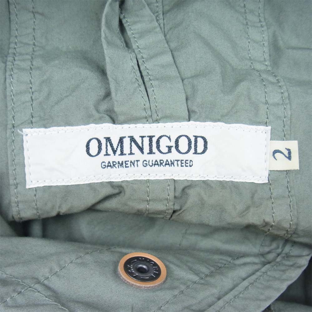 OMNIGOD オムニゴッド 58-782X 高密度ブロード モッズコート カーキ系 2【中古】