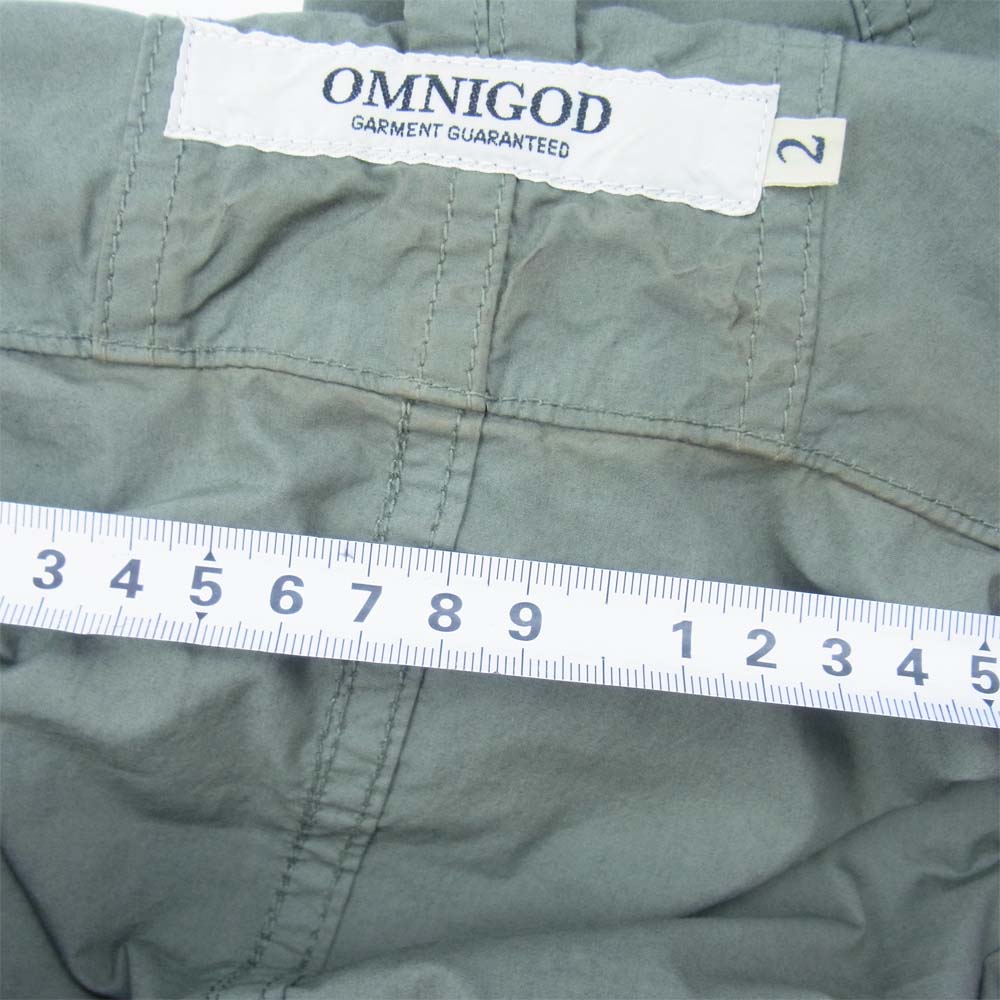 OMNIGOD オムニゴッド 58-782X 高密度ブロード モッズコート カーキ系 2【中古】