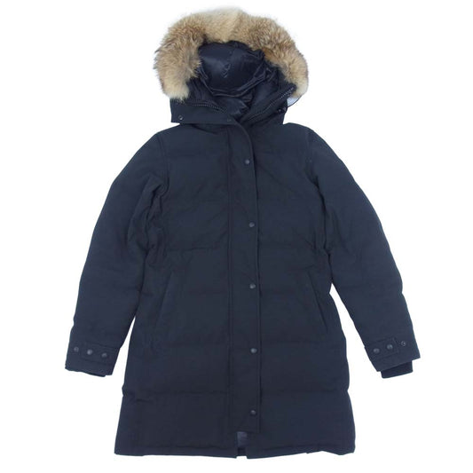 CANADA GOOSE カナダグース 3802LB SHELBURNE PARKA BLACK LABEL シェルバーン パーカー ブラックレーベル ダウン ジャケット ブラック系 S【中古】