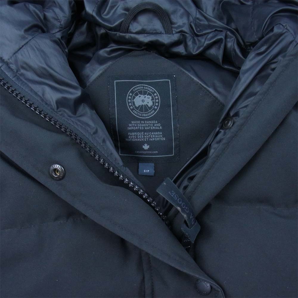 CANADA GOOSE カナダグース 3802LB SHELBURNE PARKA BLACK LABEL シェルバーン パーカー ブラックレーベル ダウン ジャケット ブラック系 S【中古】