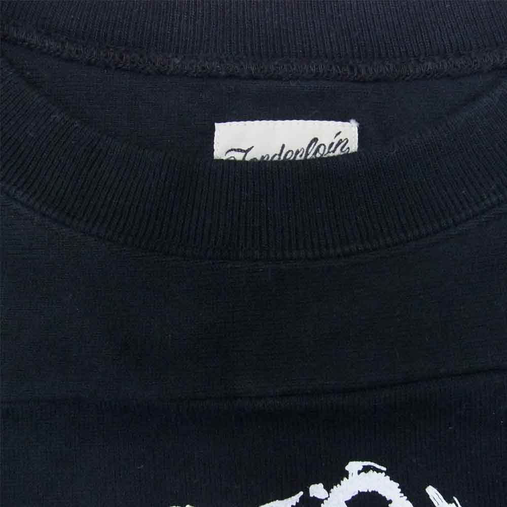 TENDERLOIN テンダーロイン 17SS T-COTTON NFL MD CAHULAWASSE RIVER 七分丈 Tシャツ ブラック系 L【中古】