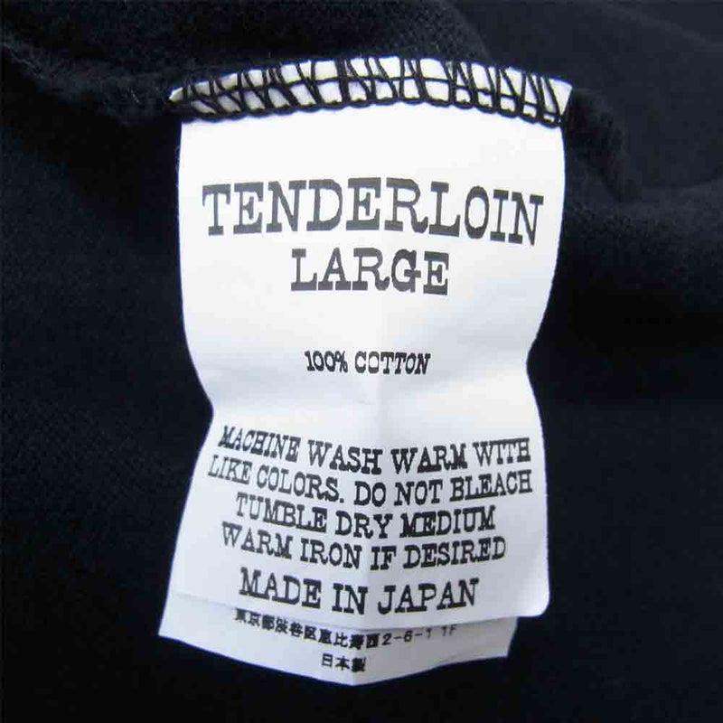TENDERLOIN テンダーロイン 17SS T-COTTON NFL MD CAHULAWASSE RIVER 七分丈 Tシャツ ブラック系 L【中古】