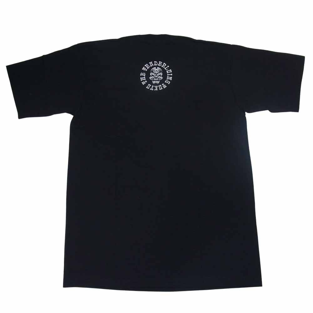 TENDERLOIN テンダーロイン T-TEE EL ロゴ プリント Tシャツ ブラック系 L【新古品】【未使用】【中古】