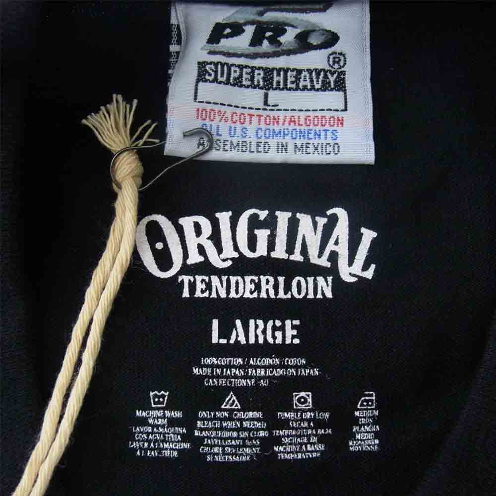 TENDERLOIN テンダーロイン 18SS T-TEE TQD サークル フォト プリント Tシャツ ブラック系 ライトブルー系 L【極上美品】【中古】